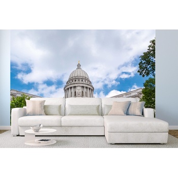 DIMEX ART s. r. o Самозалепваща се флизелинова фототапета капитолий на щата уисконсин 375 x 250 см