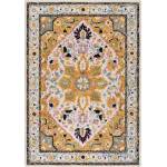 Flair Rugs Жълт вълнен килим 290x200 cm Dahlia - Flair Rugs (503119373471)