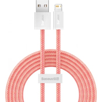 Baseus USB към Lightning кабел за Apple устройства с Lightning порт (200 см) - Baseus Dynamic Fast Charging Lightning to USB Cable 2.4A (CALD000507) (розов) (CALD000507)