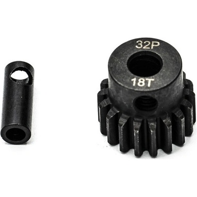 KONECT Ocelový motorový pastorek 18 zubů modul 32DP s 5 mm vrtáním a 3,17 mm adaptérem