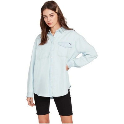Volcom košela Sunday Strut Ls Sun Faded Indigo