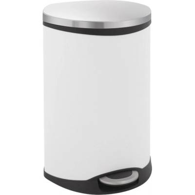EKO-Europe EKO Кош за разделно събиране на отпадъци с педал SHELL - 2 х 22 литра - бял (EKO 921844 - White)