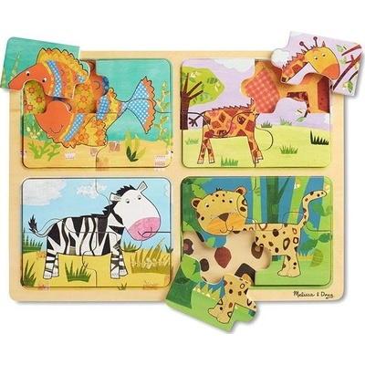 Lowlands puzzle deskové na cestu zvířata 16ks
