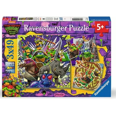 Ravensburger Želvy Ninja 3x49 dielov