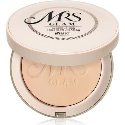 BPerfect Mrs Glam Glorious Skin Powder Foundation kompaktný púder pre matný vzhľad 02 Light Gold 70 g