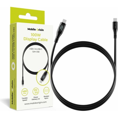 Mobile Origin MO-100WDC-CB2 100W Display USB-C to USB-C 1,5m