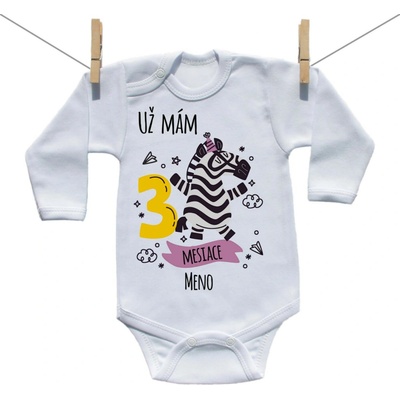 Boodyy Body s dlhým rukávom Už mám 3 mesiace so zvieratkom