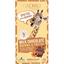 Cachet Mléčná čokoláda 31% brownie a preclíkem 180 g