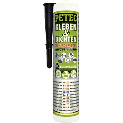 PETEC 94729 Lepicí a těsnicí hmota - černá