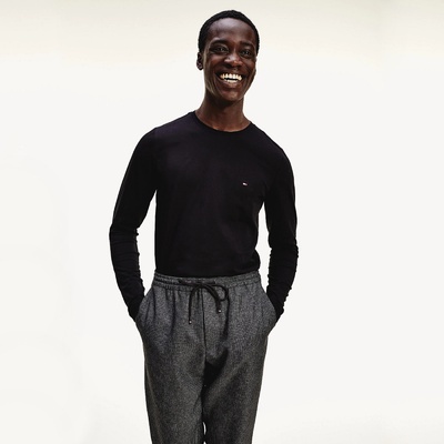 Tommy Hilfiger pánské tričko Stretch černé