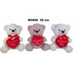 SUN-DAY Teddy Bear 3col I Love You 30cm 162045 mix price per 1 pc