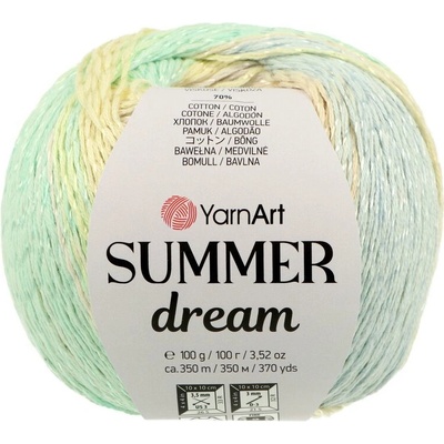 YarnArt Summer Dream 4312 svetlá tyrkysová a žltá