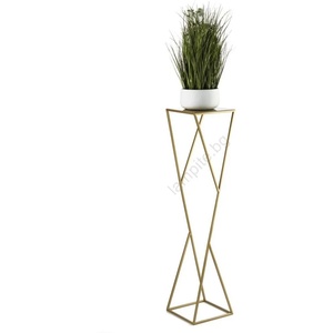 HowHomely Стойка за цветя LOFT 100x23, 5 см златист (DD0307)