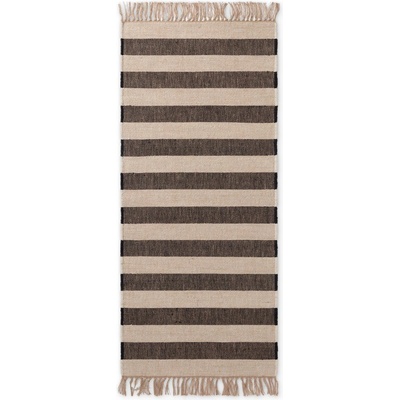 Hanse Home Черна/кремава двустранна/ръчно изработена ютена пътека 80x300 cm Playa - Hanse Home (106334-80x300)