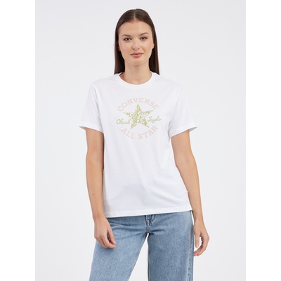 Converse Chuck Taylor Floral T-shirt Converse | Byal | ЖЕНИ | XS