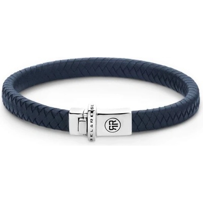 Rebel & Rose modrý kožený Small Braided Blue RR-L0150-S