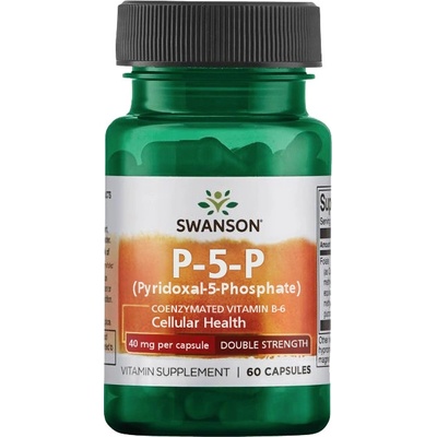 Swanson Vitamin B6 P-5-P 40 mg vitamin B6 60 kapsúl