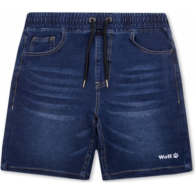 Wolf T2434 chlapecké riflové kraťasy modrá