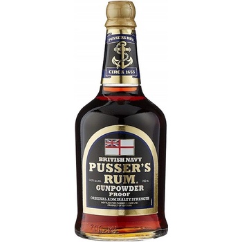 Pusser's Rum Gunpowder Proof Black Label 54,5% 0,7 l (holá láhev)