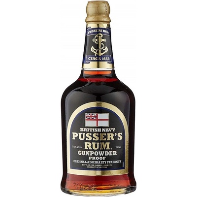 Pusser's Rum Gunpowder Proof Black Label 54,5% 0,7 l (holá láhev)