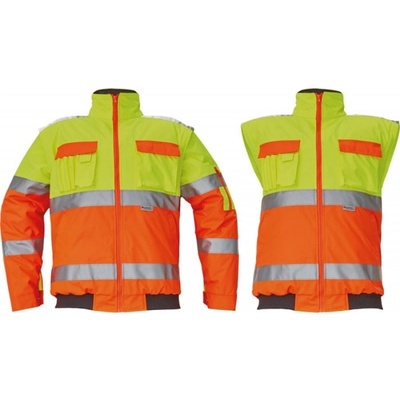 Cerva CLOVELLY pilot bunda HV žltá oranžová