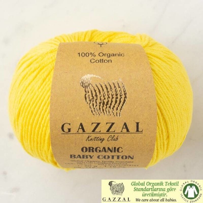 Příze Gazzal Organic Baby Cotton 420