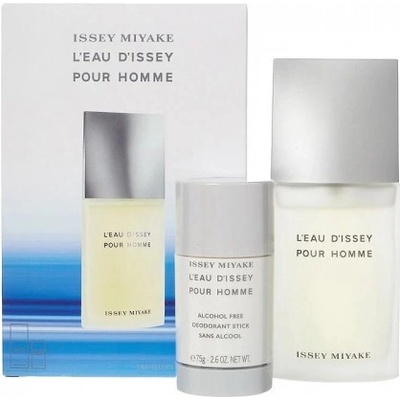 Issey Miyake Комплект за мъже Issey Miyake L`eau D`issey - Eau de Toilette 75 мл + Део-стик 75 мл