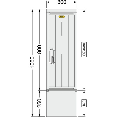 SFOS 300x1050x245mm OZ-0/80 + K-0