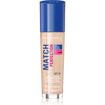 Rimmel Match Perfection течен фон дьо тен SPF 20 цвят 010 Ligh Porcelain 30ml