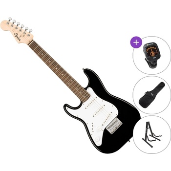 Squier Mini Stratocaster IL LH SET Black Електрическа китара