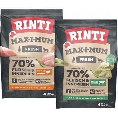 Rinti Max-i-Mum variace chutí s kuřecím masem a dršťkami 4 kg