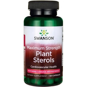 Swanson Maximum Strength Plant Sterols, 60 капсули, Swanson (SWU503)