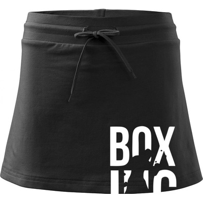 Nápis Boxing športová sukňa Two in One čierna