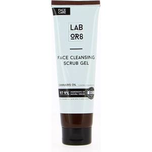 LABOR8 Hemp Face Cleansing Scrub Gel Почистващ скраб гел за лице с конопено масло 125 ml