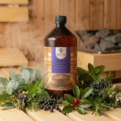 Gaia Spa Esence do sauny Olbas švýcarské bylinky 1 l – Zboží Dáma