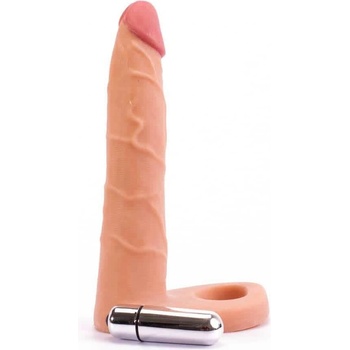 ostatní Изключително мек двоен вибриращ анален дилдо с колан