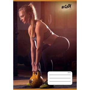 Victoria Тетрадка, с телбодна подвързия, формат А5, с линии, 32 листа, 4-8 клас, COOL BY VICTORIA, „Fitness life, „21-32