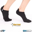 ToeToe Běžecké nízké prstové ponožky černá