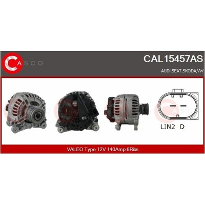 ALTERNATOR 12V 140A CAL15457AS