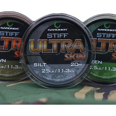 Gardner Šnúra Stiff Ultra Skin Brown 20m 25lb