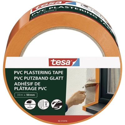 Tesa 55487-00000-01 PVC Putzband Plastering tape 50 mm x 33 m oranžová