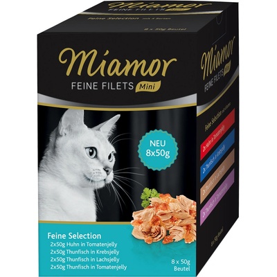 Miamor Feine Filets Mini Multibox kuracie s tuniakom a paradajkami 8 x 50 g