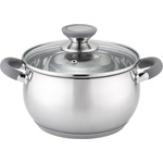Voltz Тенджера Oliver Voltz OV51210N26, 26см, 7.7 л, Индукция, Силиконови дръжки, Инокс/сив (OV51210N26 grey)