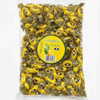 Mieszko Bonbony tvrdé s příchutí eukalyptus a citron 1 kg
