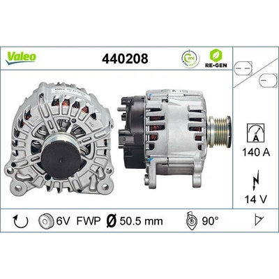 VALEO Alternátor VALEO 440208