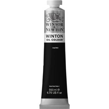 Olejová farba Winsor & Newton Winton 200 ml Lamp Black