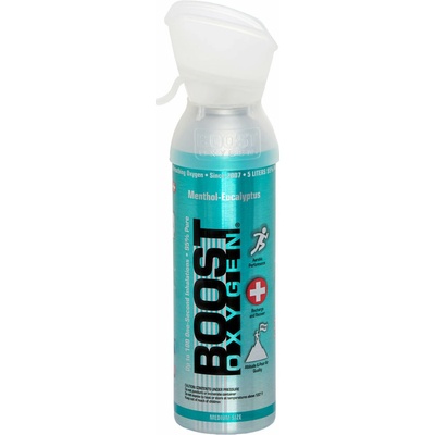 BOOST OXYGEN Doplňkový kyslík pro dýchání Boost Oxygen Mentol Eukalyptus Střední 5 l