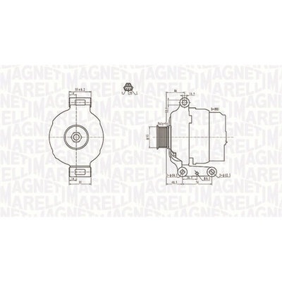 Alternátor MAGNETI MARELLI 063731636010