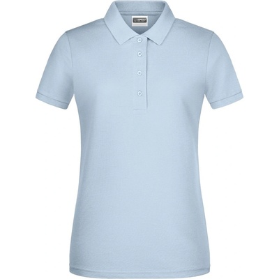 James & Nicholson Dámska polokošeľa z biobavlny 8009 Svetlomodrá