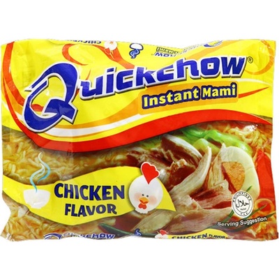 Quickchow Instantní nudlová polévka s kuřecí příchutí 55 g – Zbozi.Blesk.cz